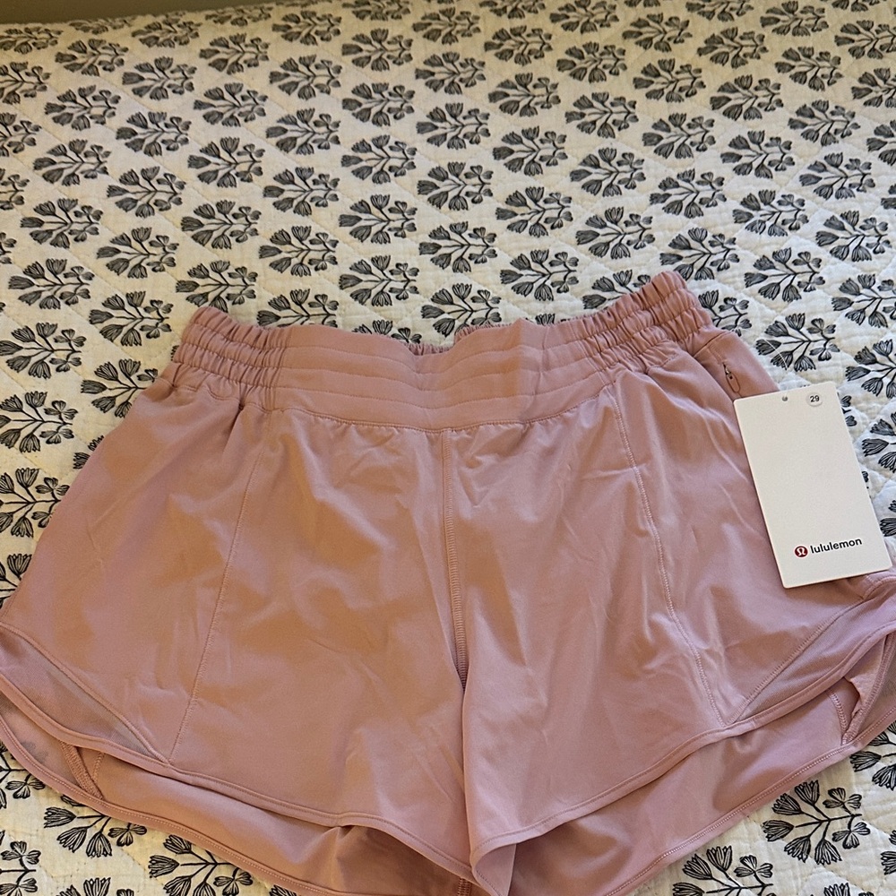 lululemon athletica Women's Blush Athletic Shorts Hotty Hot HR 4” Lined